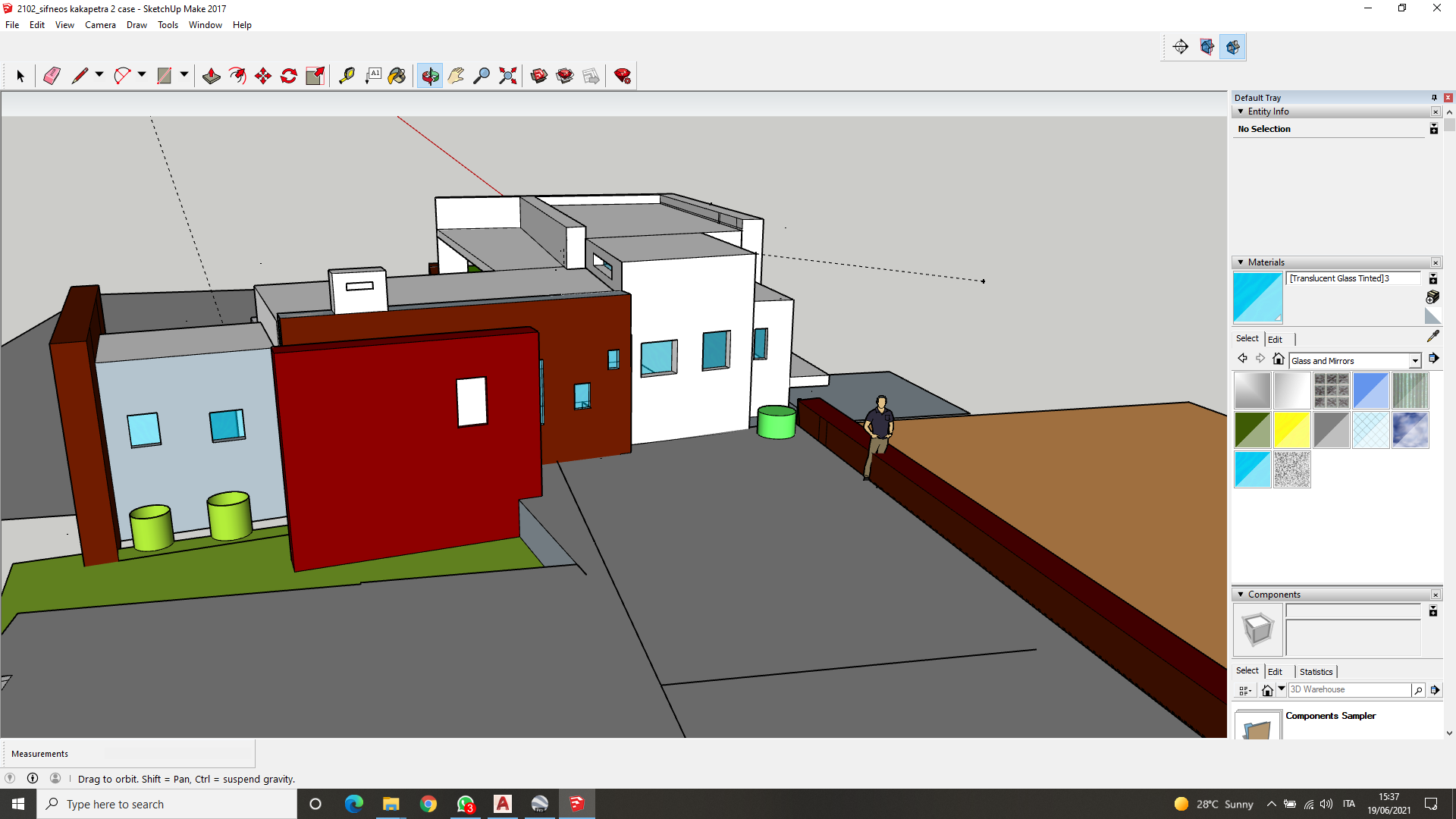 Two houses on the hill